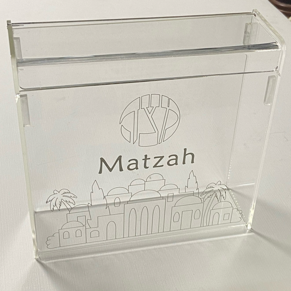 Clear Acrylic Matzah Box